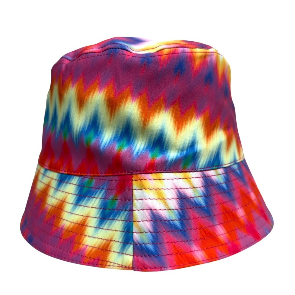 Steve Madden Womens Multicolor Tie Dye Bucket Hat Lined Festival Summer Size OS